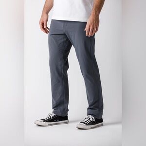 Western Rise 38x30 Diversion Pants- Classic Fit Dark Gray Travel Stretchy Pants